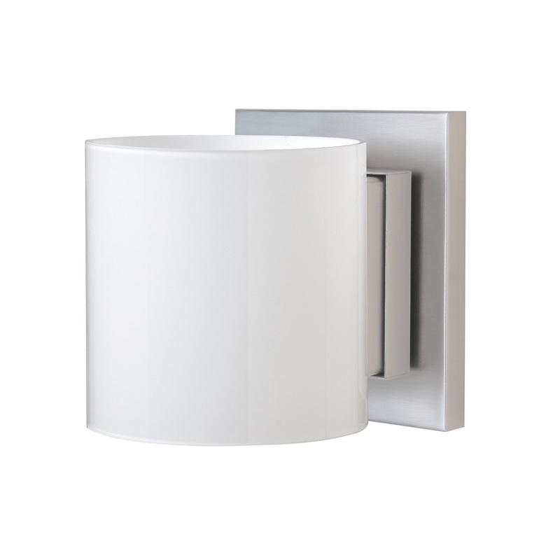 Besa 1WS-718006-SN Pogo One Light Wall Sconce Satin Nickel