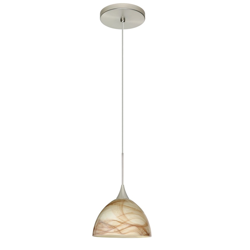 Besa 1XT-467983-SN Brella One Light Pendant Satin Nickel