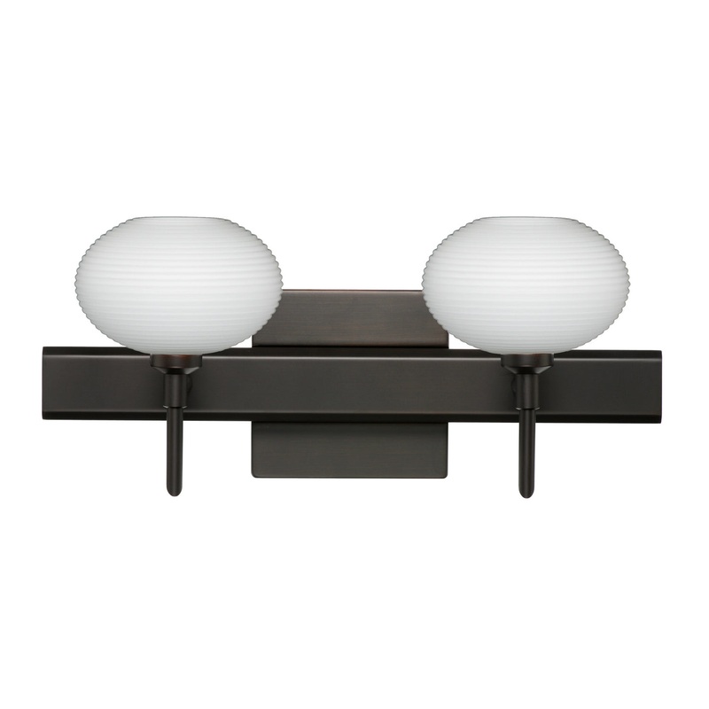 Besa 2SW-561207-BR-SQ Lasso Two Light Wall Sconce Bronze