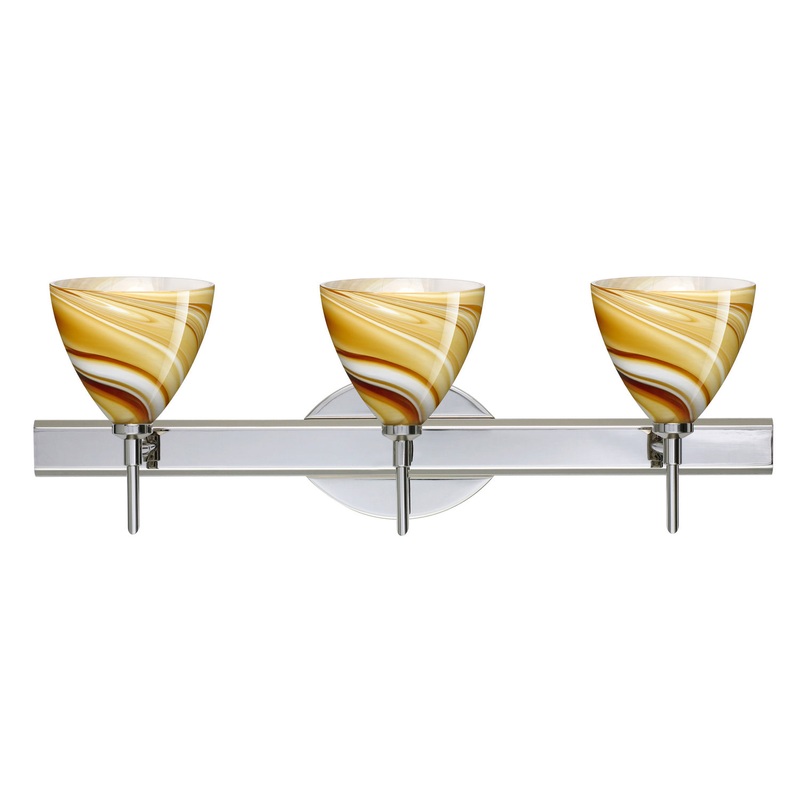 Besa 3SW-1779HN-CR Mia Three Light Wall Sconce Chrome (Discontinued)