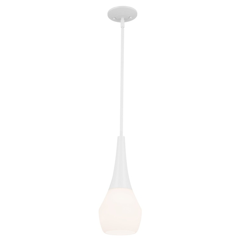 Kichler 52529WH One Light Pendant, White