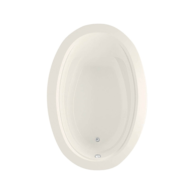 MAAX 106459-000-007 Arno 6040 Acrylic Drop-in End Drain Bathtub in Biscuit