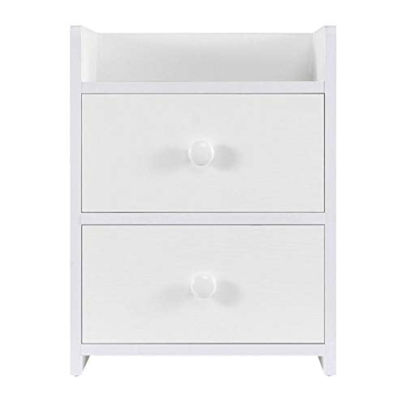 Regalo di Luglio Comodino, Comodino Camera da Letto estetica Semplice Comodino Stile Moderno Comodino Tavolo in Legno Mensola, Tavolo Camera degli Ospiti Casa per Camera da Letto Principale(White)