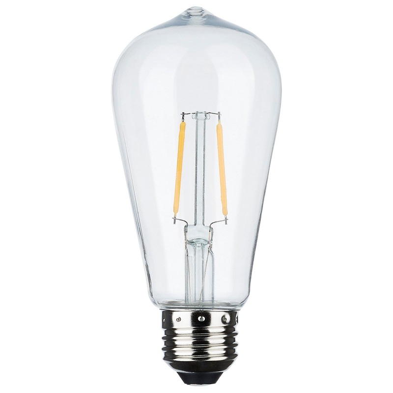 Replacement LED String Light Lamp – 2 Watts – ST19 – 2200K – Clear – 120 Volt – Medium Base – 2-Pack Light Bulb by Satco