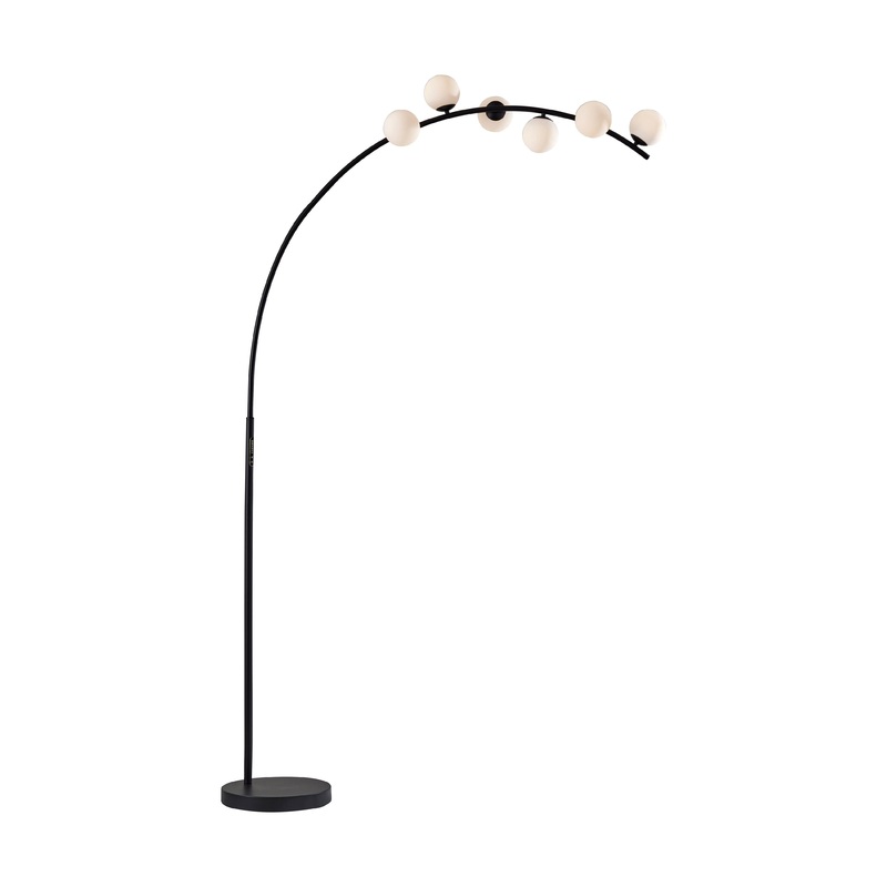 Ronan LED Arc Lamp with Smart Switch Black
