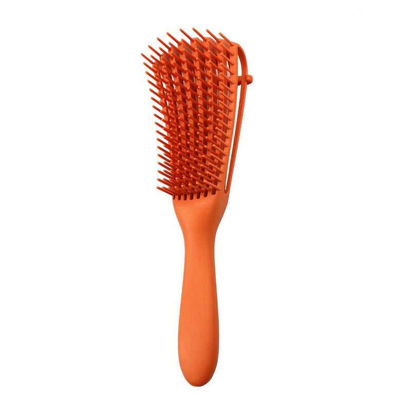 3 – pcs Orange Detangling Brush – Octopus Design for Effortless Hair Care