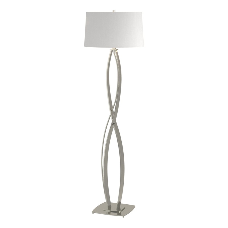 Almost Infinity Floor Lamp Sterling Natural Anna Shade (SF)