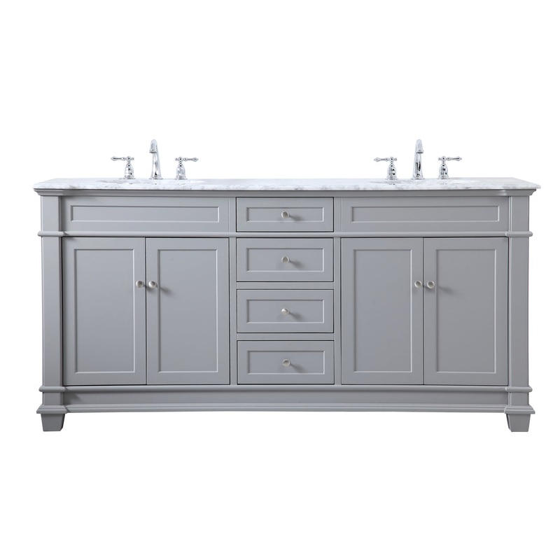 Bathroom Vanity Set from the Wesley Collection in Grey Finish by Elegant Lighting