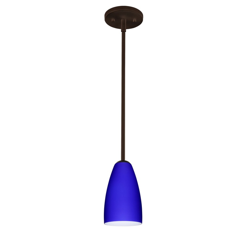 Besa 1TT-1511CM-BR Riva One Light Pendant Bronze