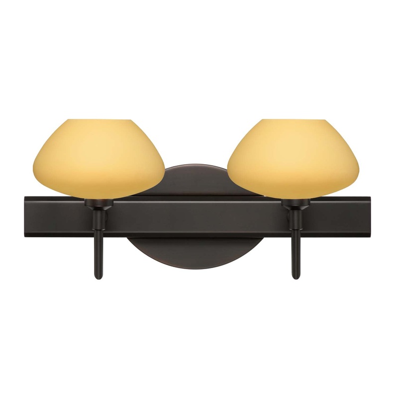 Besa 2SW-5410VM-BR Peri Two Light Wall Sconce Bronze
