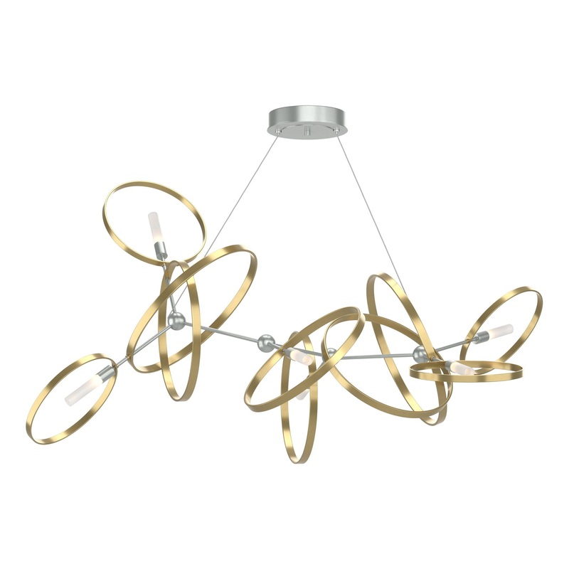 Celesse Pendant Vintage Platinum Modern Brass