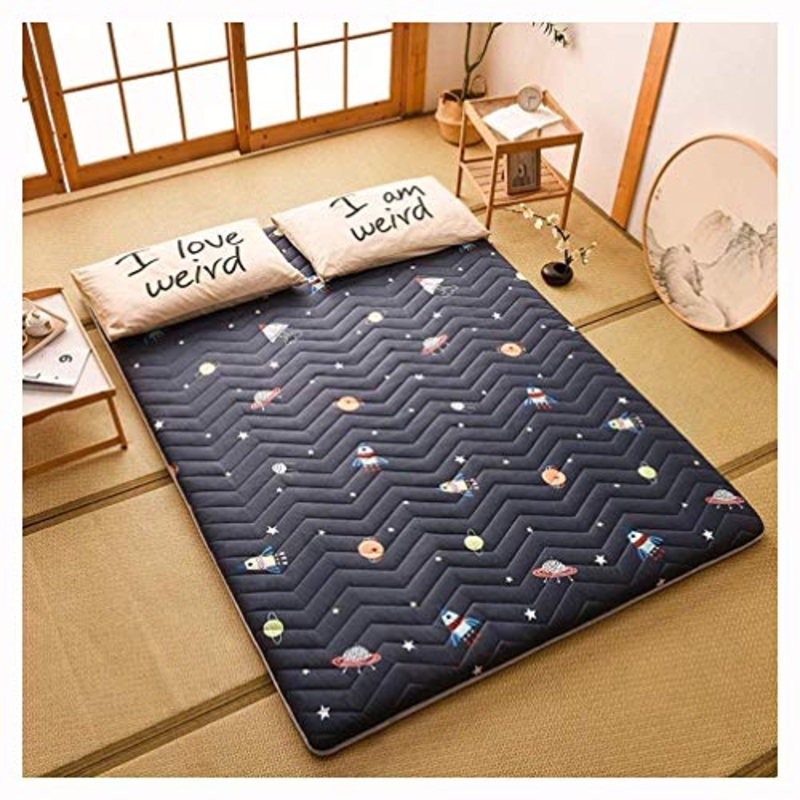 HANHJ Materassi per Camerette per Bambini E Bambine Materassino per Lettini da Terra per Bambini Divani E Divani, Materasso Futon Pieghevole, per Dormitorio/Casa/Letto/Pavimento,B-90x200cm(35x79inch)