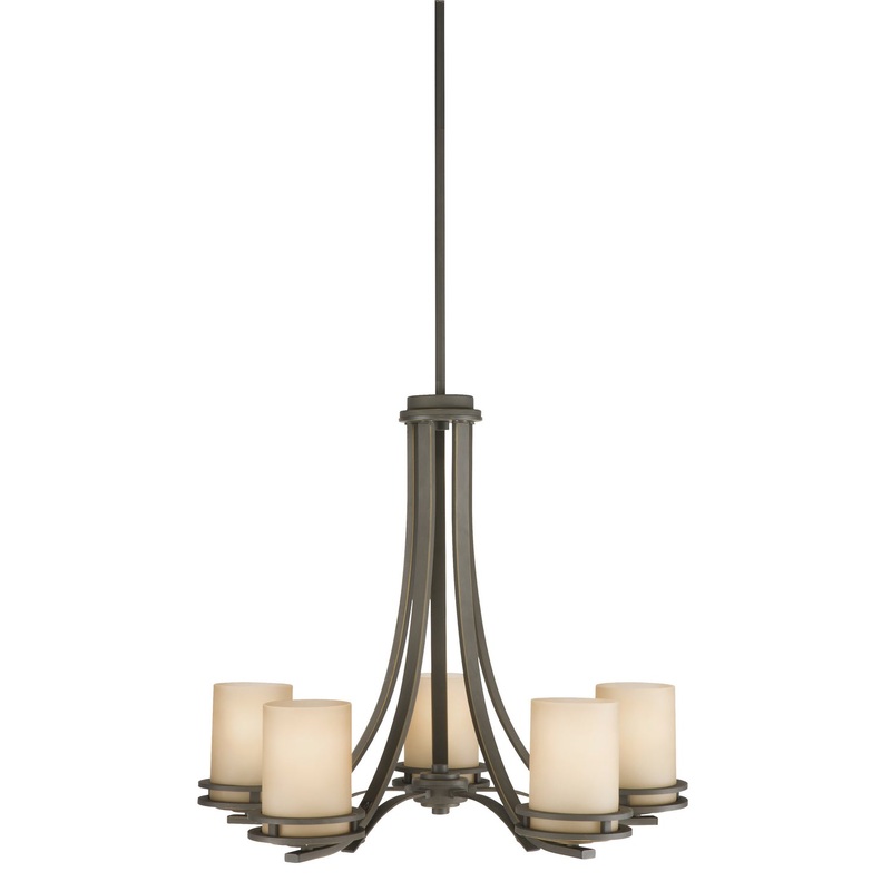 Kichler 1672OZ Five Light Chandelier, Olde Bronze