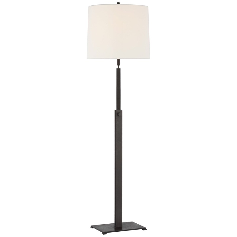 LED Floor Lamp from the Cadmus Collection in Warm Iron Finish by Visual Comfort Signature