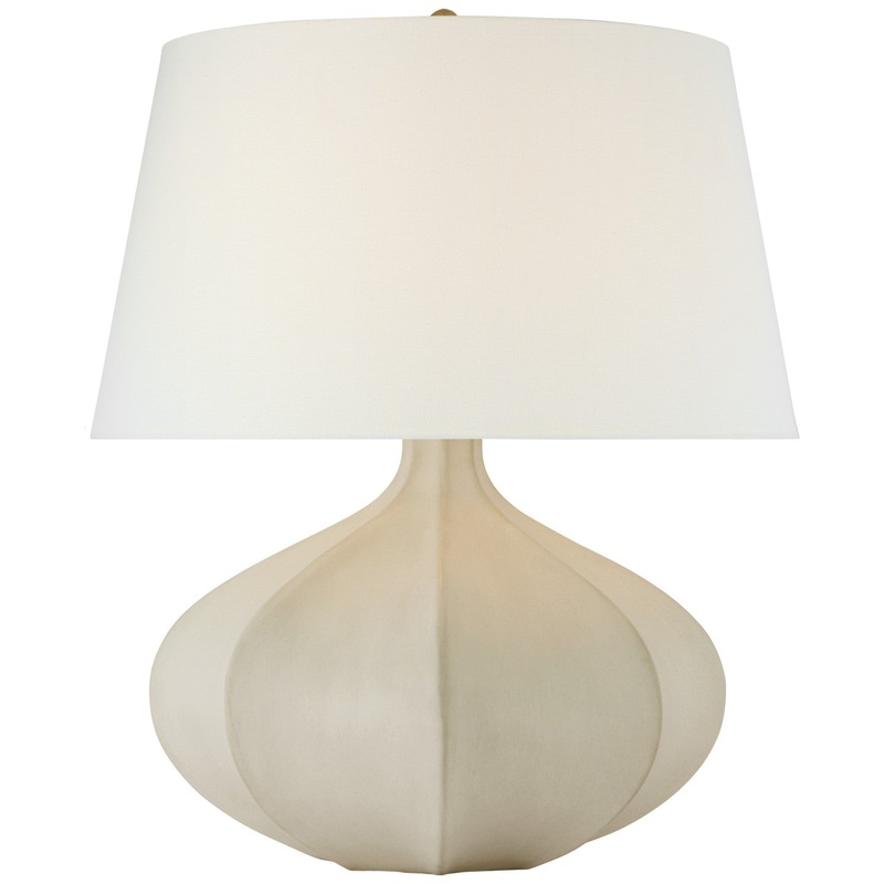 LED Table Lamp from the Rana Collection in Stone White Finish by Visual Comfort Signature
