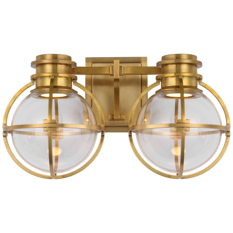 LED Wall Sconce from the Gracie Collection in Antique-Burnished Brass Finish by Visual Comfort Signature
