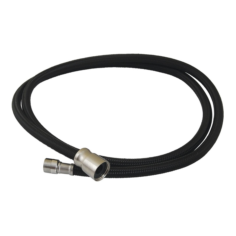 LSSPRHOSE598C 59-Inch Black Nylon Kitchen Spray Hose, Brushed Nickel