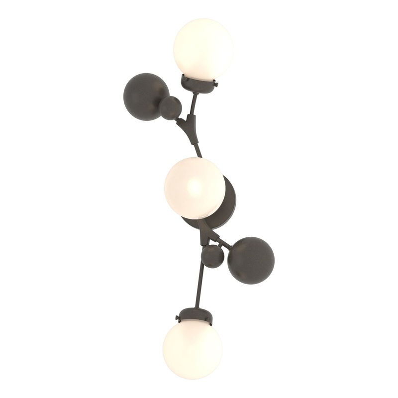 Sprig Sconce Dark Smoke Opal Glass (GG)