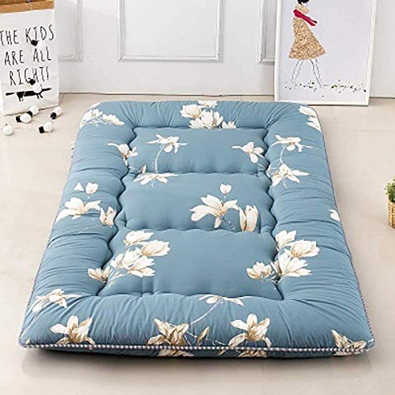 Z&HA Materasso futon, Luna e Stelle Giapponese Piano Materasso Pieghevole Tatami Tappetino Portatile materassino da Campeggio Bambini Sleeping Pad Lounger Divano Letto, Dimensione Doppia,A,135x200cm