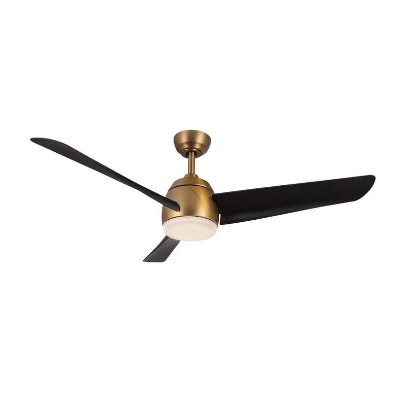 54″Ceiling Fan from the Thalia Collection in Brushed Gold/Matte Black Finish by Kuzco Lighting