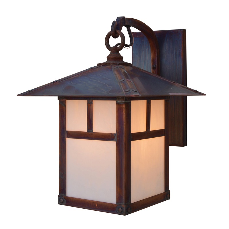 Arroyo EB-9TWO-RC Evergreen One Light Wall Mount Raw Copper