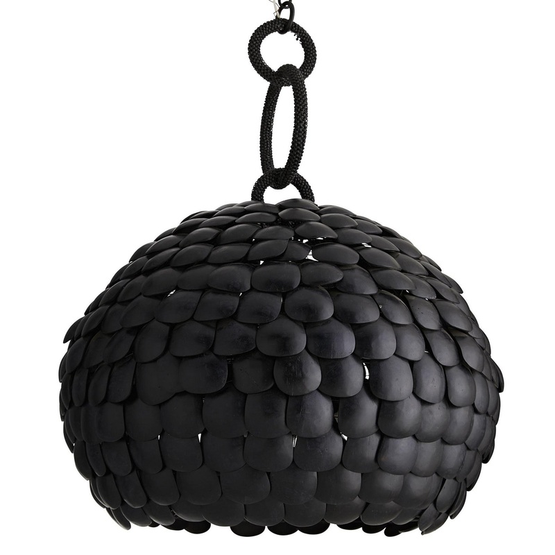 Arteriors 45059 Ramya Three Light Pendant Black