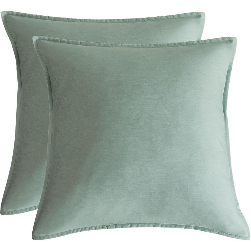 Bamboo Microfibre European Pillowcase x2 (one pair) – Sage Green