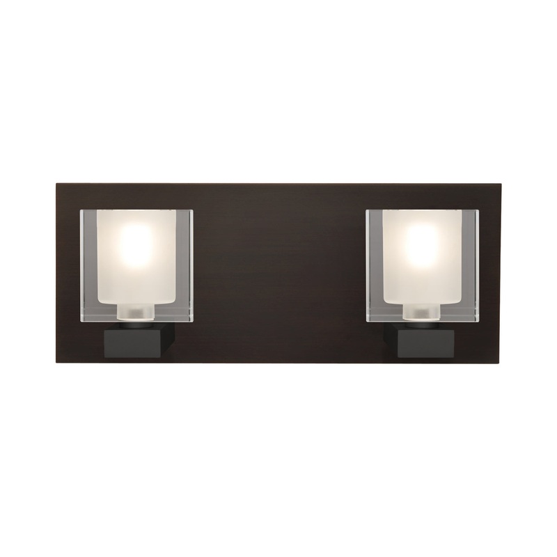 Besa 2WF-BOLOFR-BR Bolo Two Light Vanity Bronze