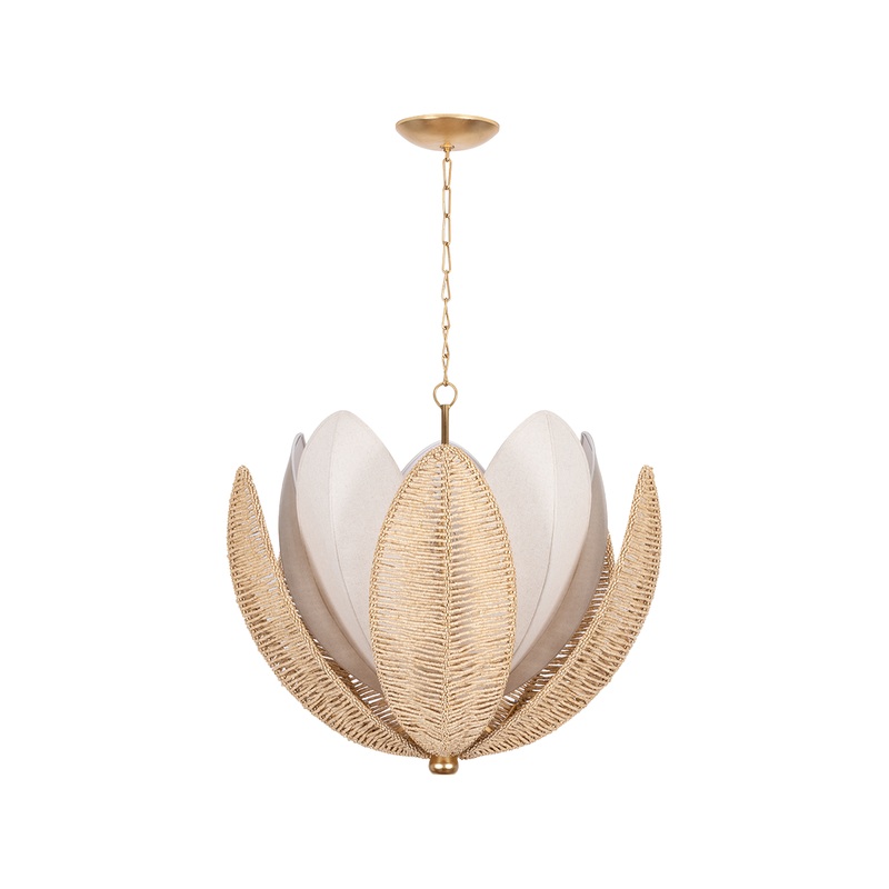 Costa Brava 10-Light Chandelier Vintage Gold Leaf
