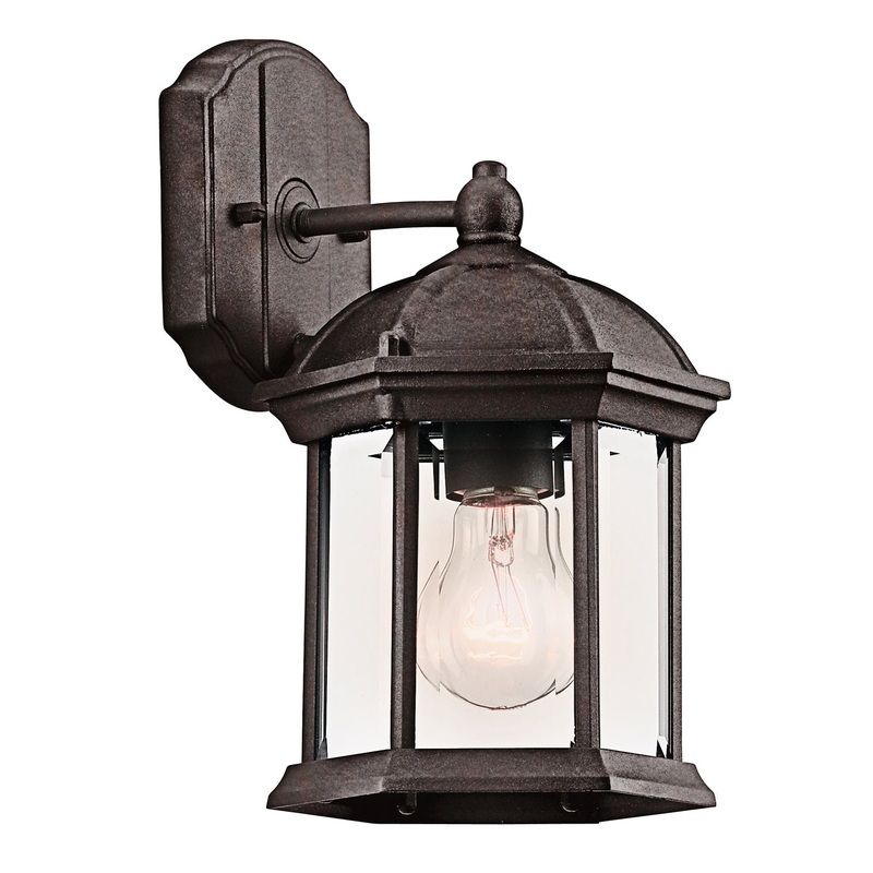 Kichler 49183TZ One Light Outdoor Wall Mount, Tannery Bronze