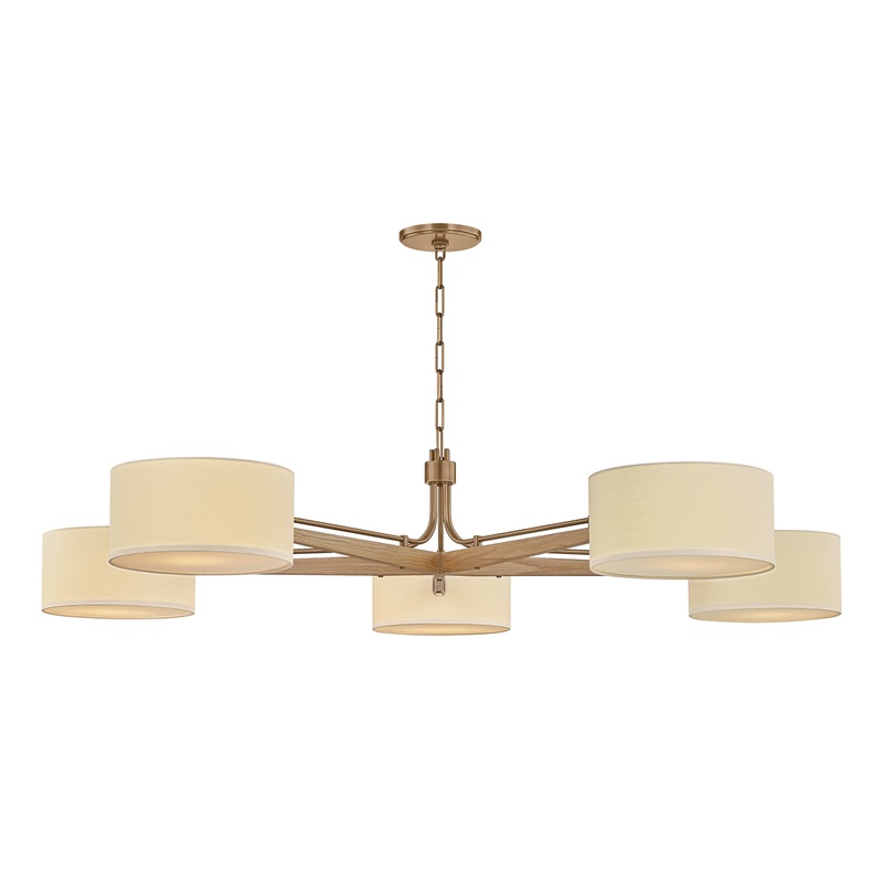 Mailo Chandelier Patina Brass