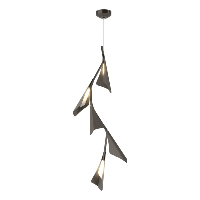 Plume 5-Light LED Pendant Oil Rubbed Bronze Dark Smoke