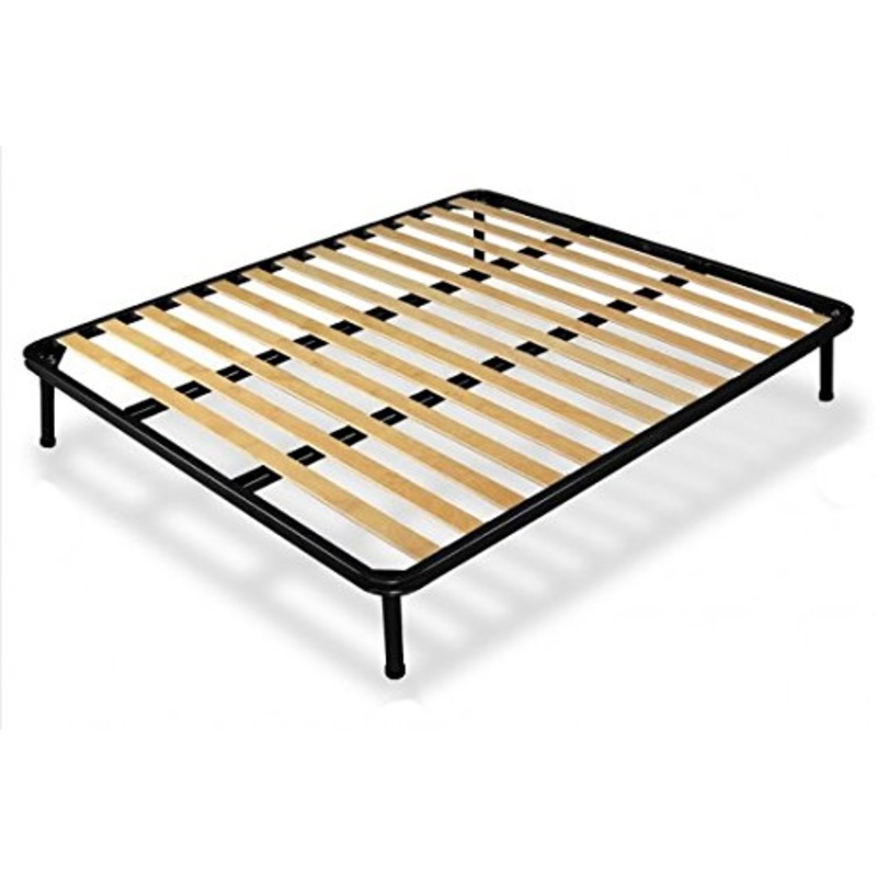 RETE A DOGHE STRETTE MATRIMONIALE 150X190 ORTOPEDICA DOPPIO RINFORZO + CON 4 PIEDI VARIE MISURE (H30CM)