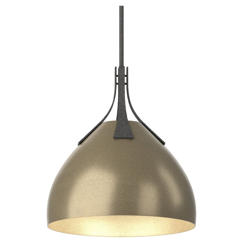 Summit Pendant Natural Iron Soft Gold