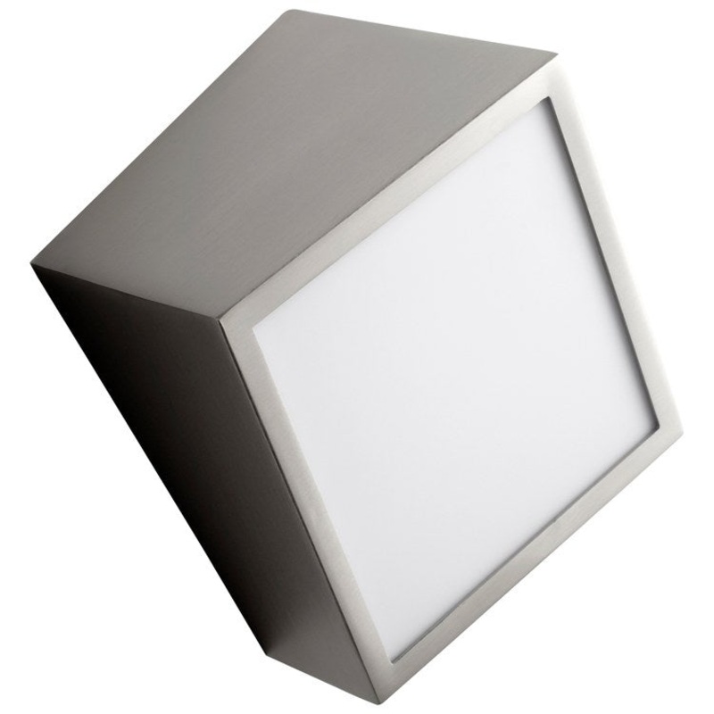 Zeta Single-Light LED Wall Sconce – Satin Nickel