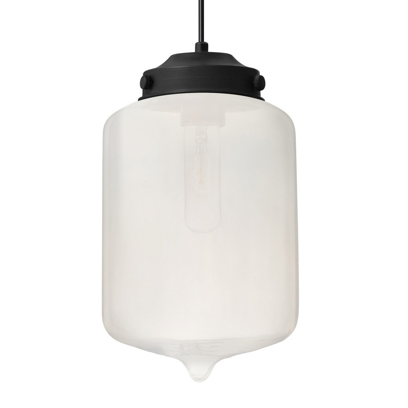 Besa 1JT-OLINFR-BK Besa Olin Pendant One Light Pendant Black