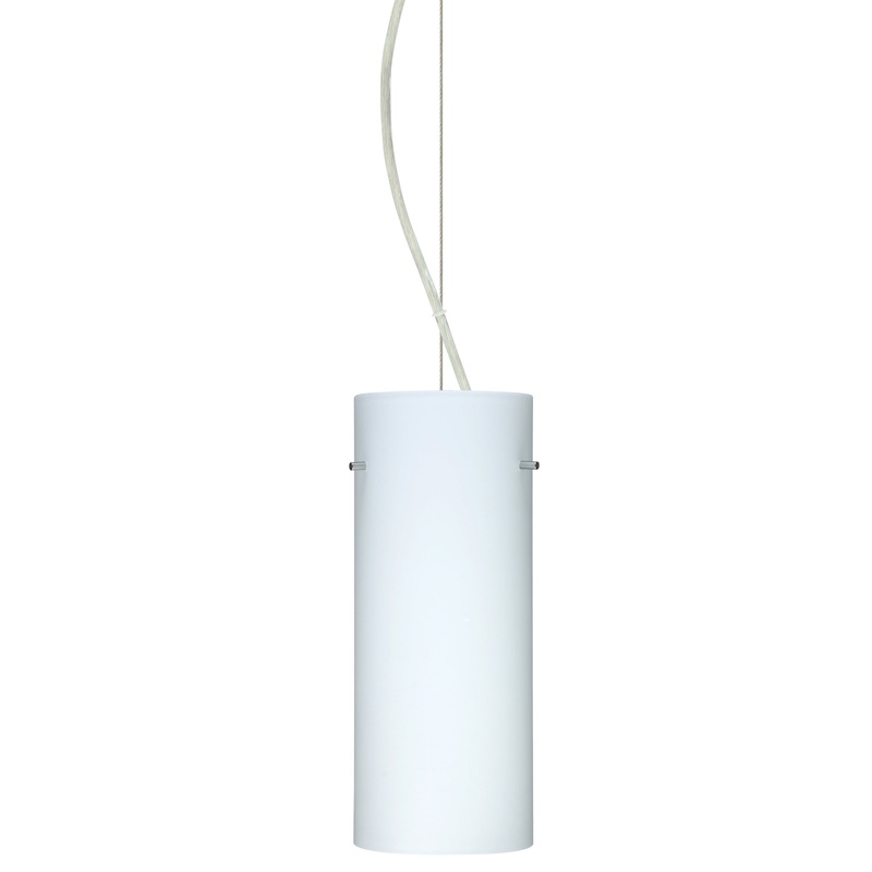 Besa 1KX-412307-SN Stilo One Light Pendant Satin Nickel
