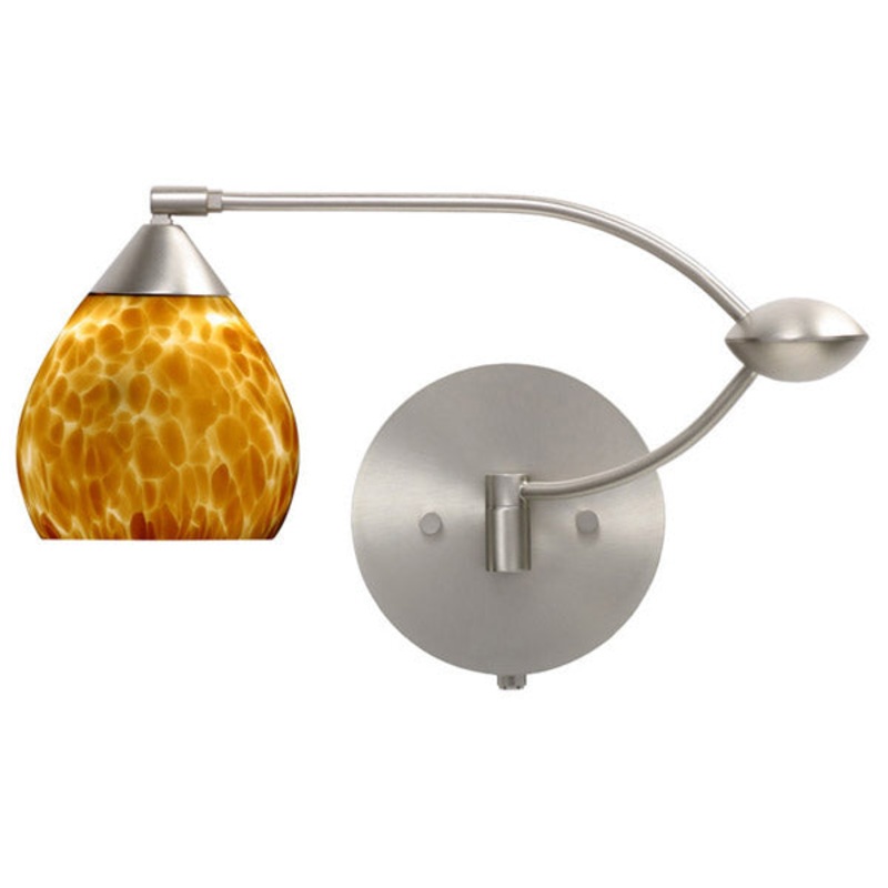 Besa 1WU-560518-SN Tay Tay One Light Swing Arm Wall Sconce Satin Nickel (Discontinued)