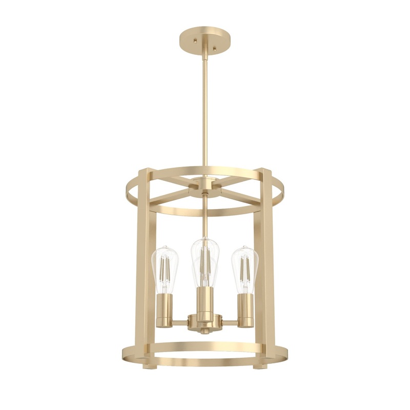 Four Light Chandelier from the Astwood Collection in Alturas Gold Finish by Hunter