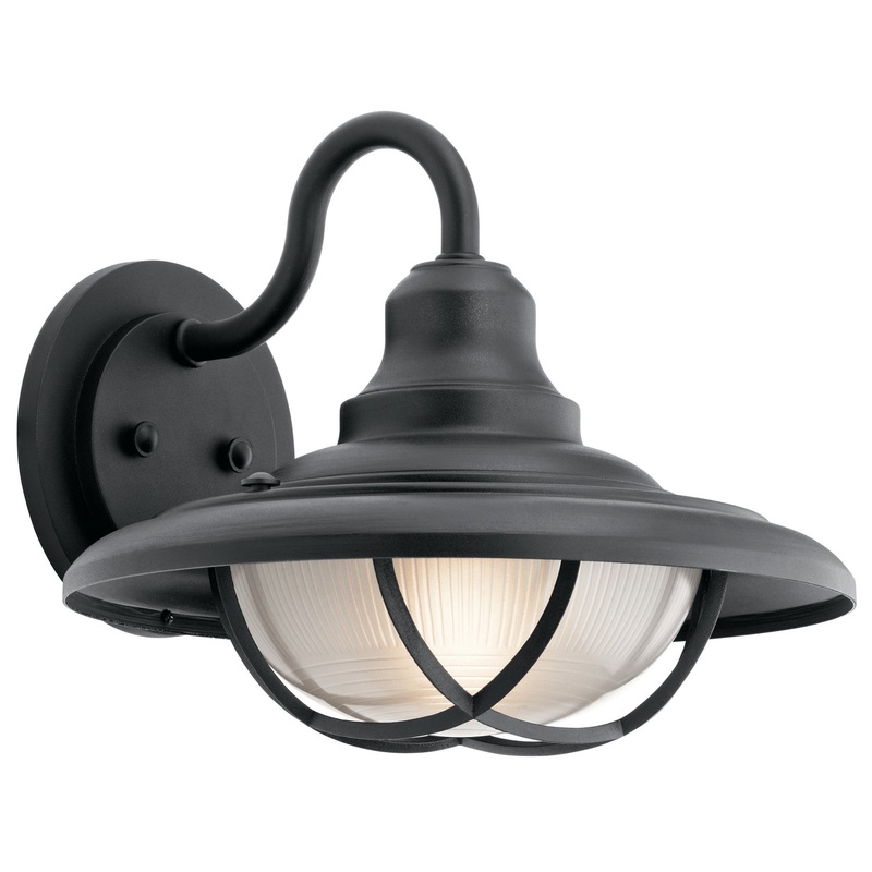 Kichler 49693BKT One Light Outdoor Wall Mount, Textured Black