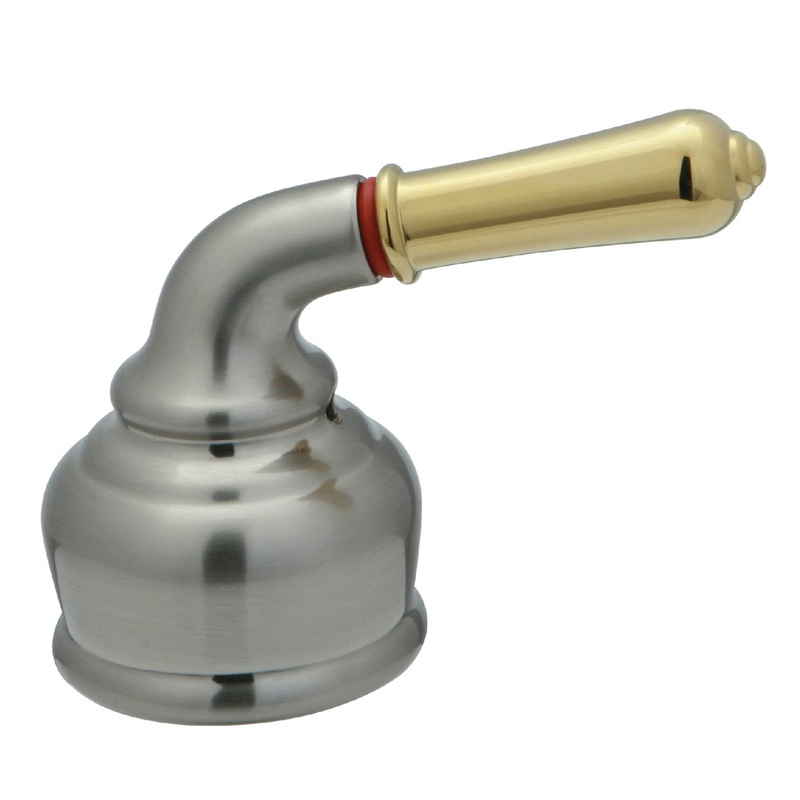 KSH369H Hot Metal Lever Handle, Brushed Nickel/Polished Brass