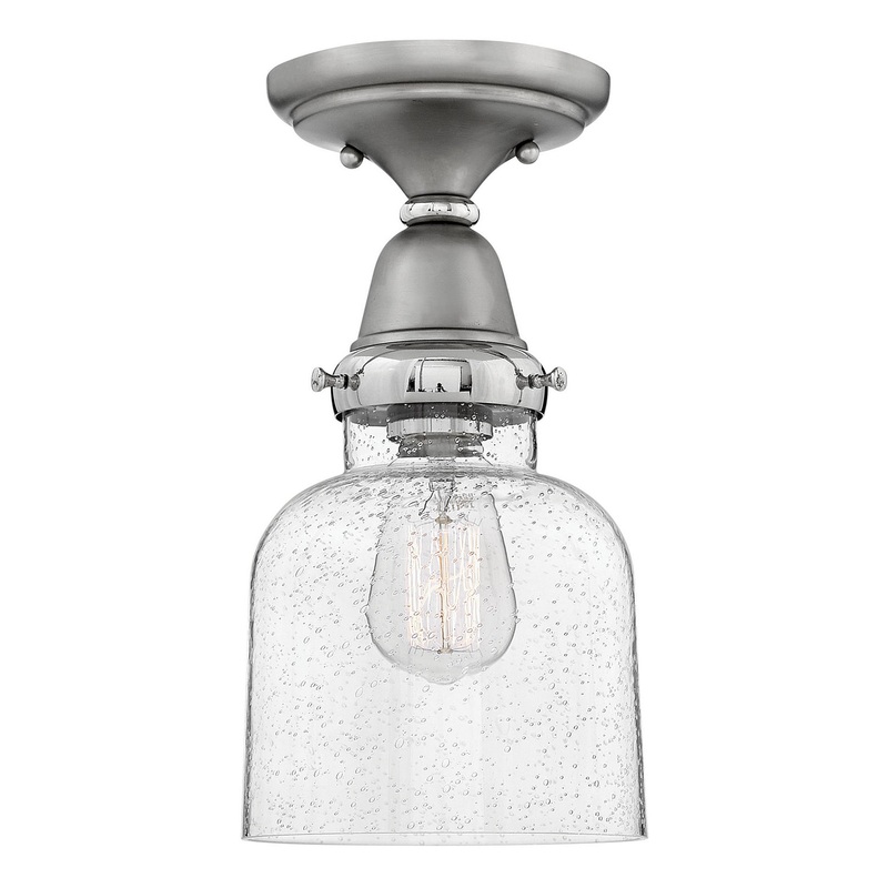LED Flush Mount from the Academy Collection in English Nickel Finish by Hinkley