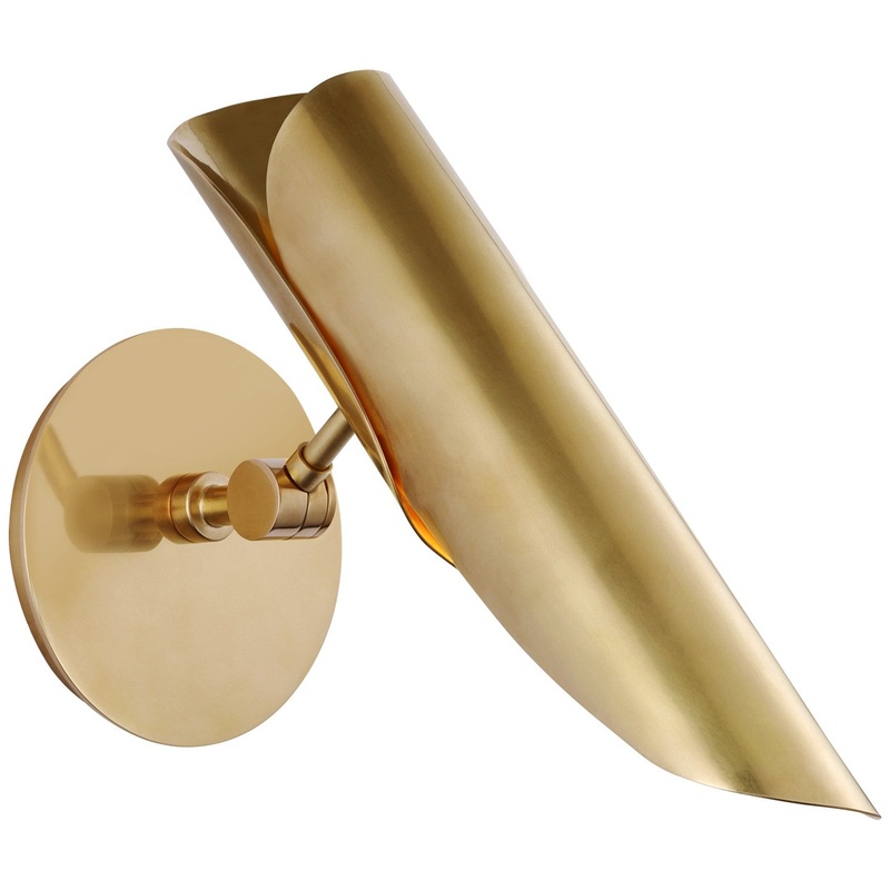 LED Wall Sconce from the Flore Collection in Soft Brass Finish by Visual Comfort Signature