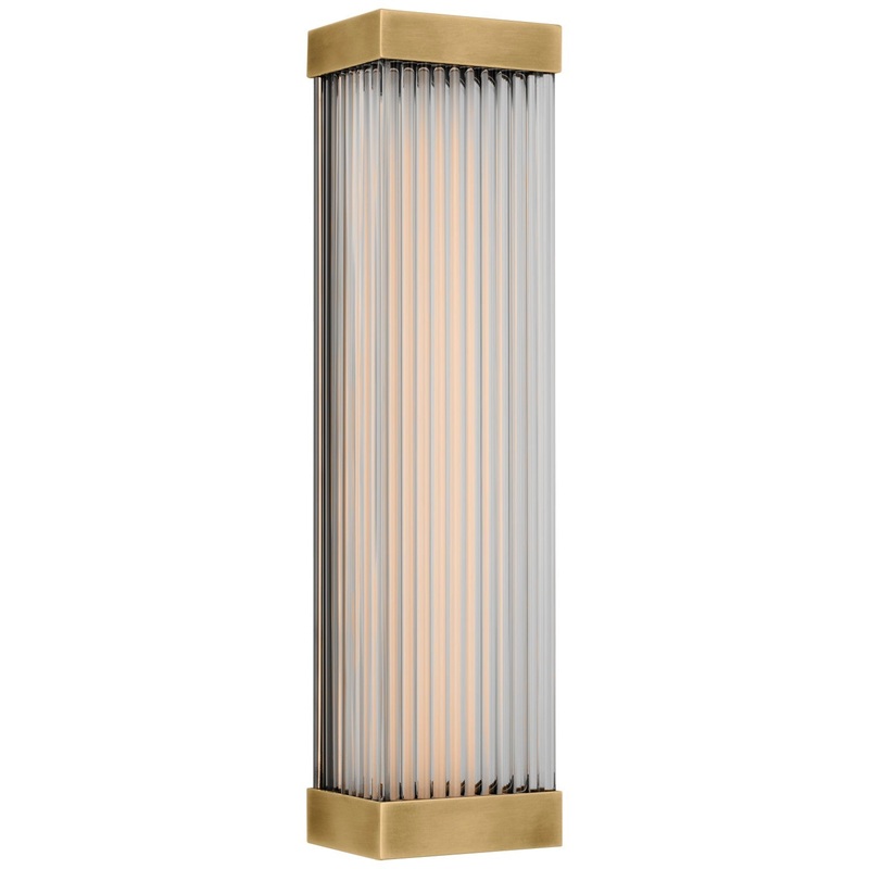 LED Wall Sconce from the Vance Collection in Antique-Burnished Brass Finish by Visual Comfort Signature
