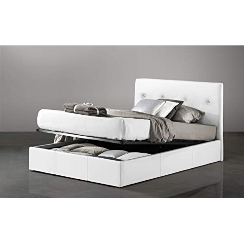 Letto una piazza e mezza con contenitore.. cm. 131 x 205 x 105h. (Serie: Dafne-Letti-ST2)