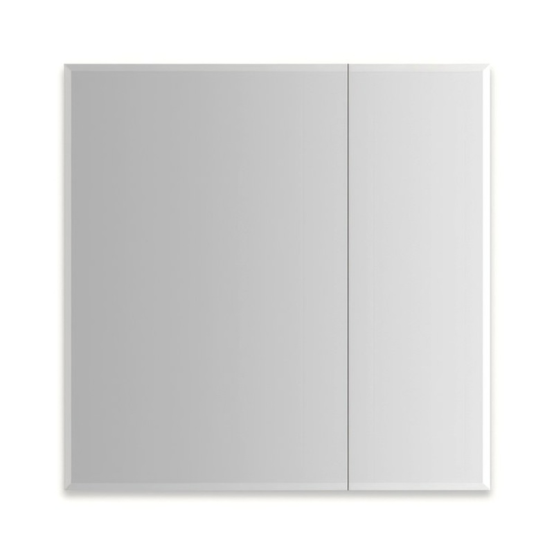 Medicine Cabinet M Series Reserve 30 x 30 x 6 Inch 2 Doors Mirrored Polished Edge/Non-Electric