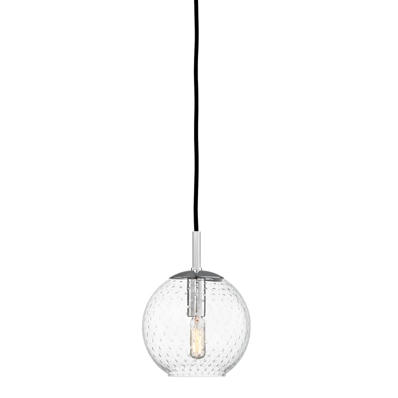 One Light Pendant from the Rousseau Collection in Polished Chrome Finish by Hudson Valley