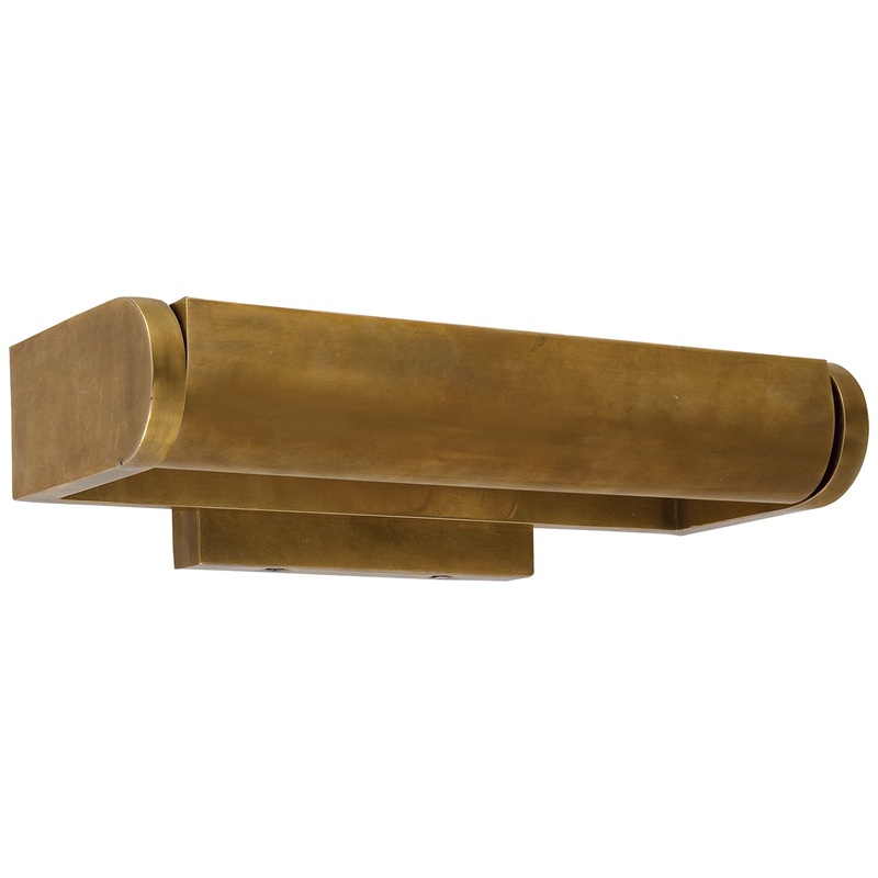 One Light Wall Sconce from the David Art Collection in Hand-Rubbed Antique Brass Finish by Visual Comfort Signature