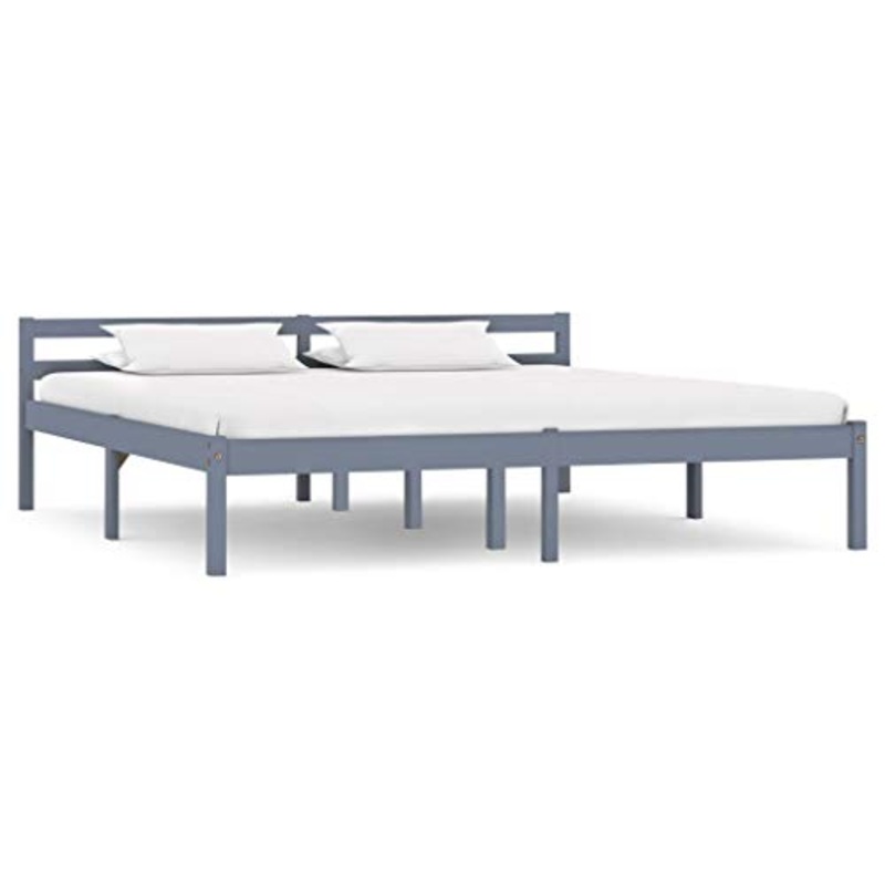 SKM Giroletto Grigio in Legno Massello di Pino 180×200 cm (23.58kg)