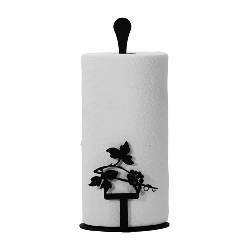 Village Wrought Iron PT-C-157 Grapevine Paper Towel Stand